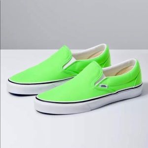 Gecko Green Slip-On Vans
